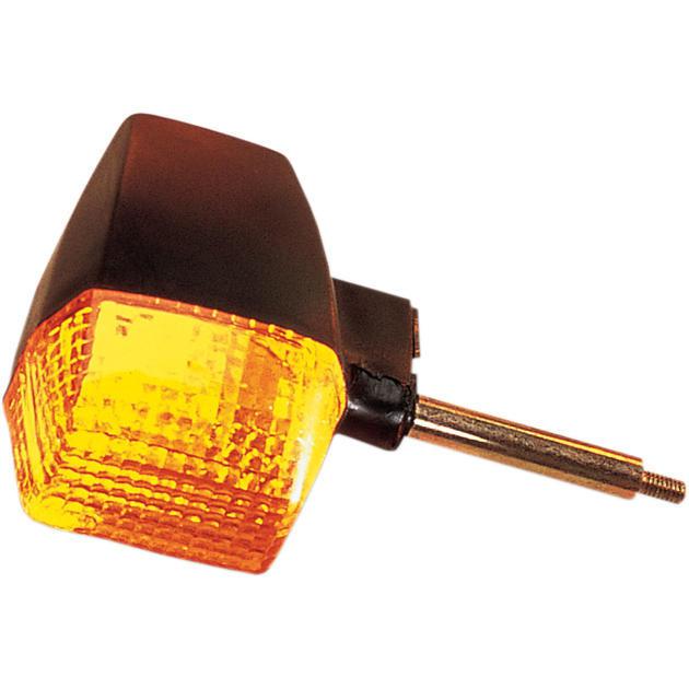 K&s dot turn signal s/f rear black amber fits kawasaki zx750n ninja zx-7rr 96-97