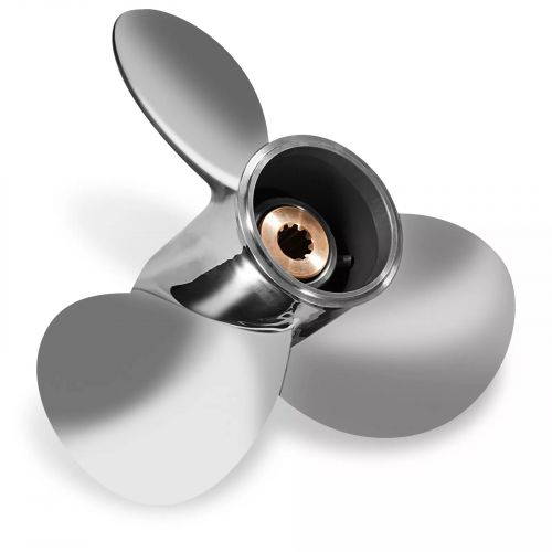 10 1/8 x 14 Stainless steel Outboard Propeller for Suzuki 20-30HP 10 Spline RH, US $173.90, image 4