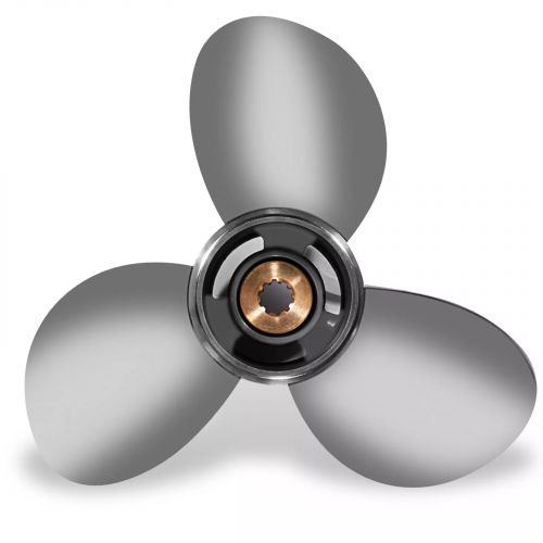 10 1/8 x 14 Stainless steel Outboard Propeller for Suzuki 20-30HP 10 Spline RH, US $173.90, image 6