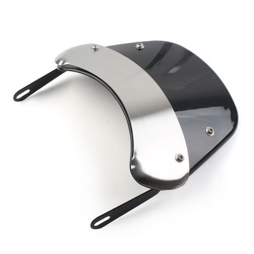 5"-9.45" headlight windshield wind deflector windscreen for suzuki honda black