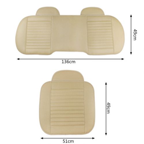 Car Front Rear Back Seat Cover Protector Leather Mat Pad Chair Cushion Universal, US $16.99, image 5