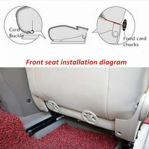 Car Front Rear Back Seat Cover Protector Leather Mat Pad Chair Cushion Universal, US $16.99, image 8