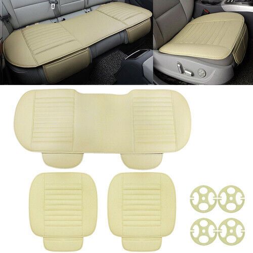 Car Front Rear Back Seat Cover Protector Leather Mat Pad Chair Cushion Universal, US $16.99, image 13