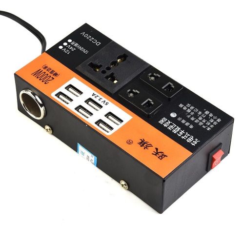 Car Converter Power-Inverter 1500W DC 12V/24V To DC 110V/220V Converter NEW ABS, US $37.55, image 7