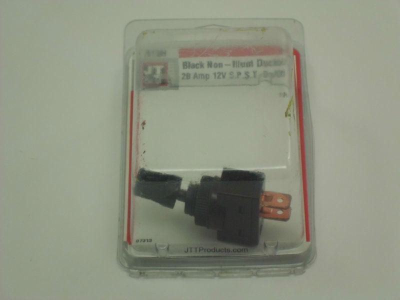Jt&t black non-illum duckbill 20 amp 12v s.p.s.t. on/off pn:#2610h 