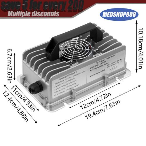 Portable High Speed Battery Charger for 48 Volt 15AMP Club Car Golf Carts, US $112.80, image 7