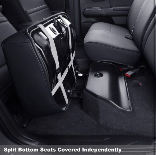 LUCKYMAN CLUB Rear Seat Covers Custom Fit for 2016-2023 Tacoma Crew Cab, US $89.99, image 3