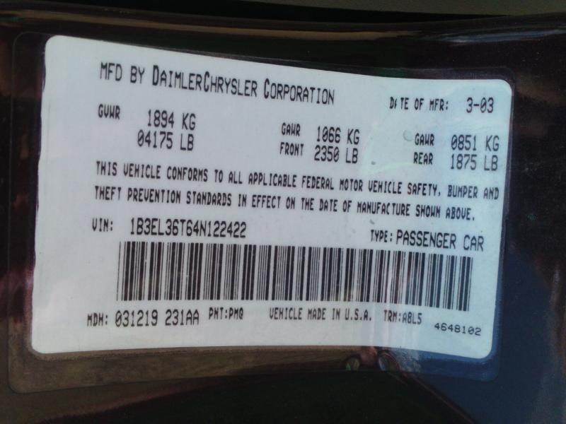 03 04 SEBRING AUTOMATIC TRANSMISSION SDN 6-2.7L, US $480.00, image 11