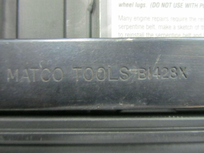 Matco Tools MSBT14 Serpentine Belt Tool in case USED!!!, US $0.99, image 11