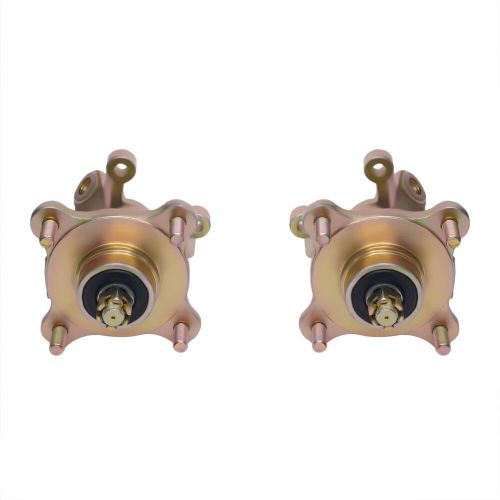 Atv front disc brake caliper wheel rim hub &amp; steering knuckle 250cc quad go kart