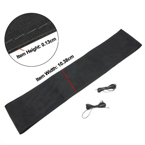 Upgrade Your Driving Experience with Handcrafted Suede Steering Wheel Cover, C $17.25, image 6