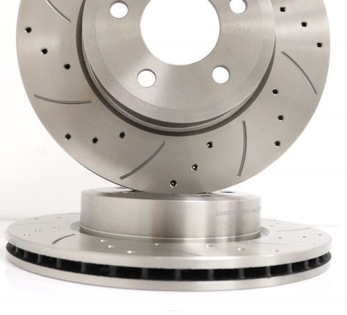 Skoda Karoq 2.0 TDi 07/17- Front Brake Discs Drilled Grooved & MTEC Pads, US $, image 3