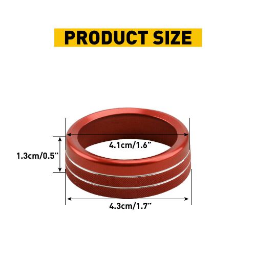 4pcs Red Aluminum AC Switch Control Knob For Rings Cover Toyota Tacoma 16 17-20, US $13.29, image 9