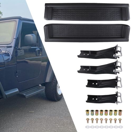 PAIR SIDE STEP NERF BAR RUNNING BOARD FITS FOR 97-06 JEEP WRANGLER TJ UNLIMITED, US $156.80, image 8