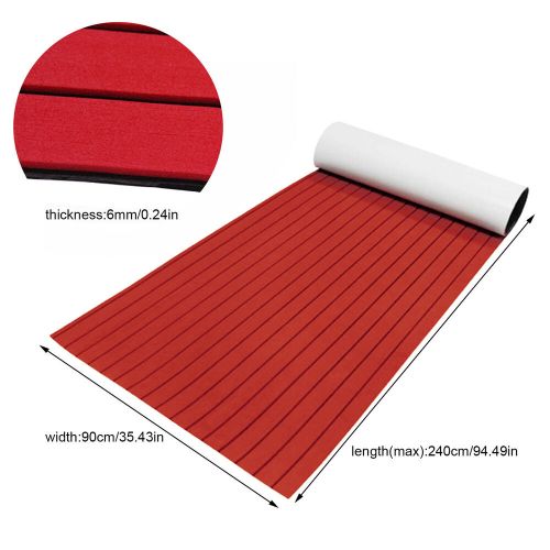 Yacht Boat Flooring Mat Red Pad Marine EVA Foam Faux Teak Decking Sheet Sea Deck, US $44.86, image 8
