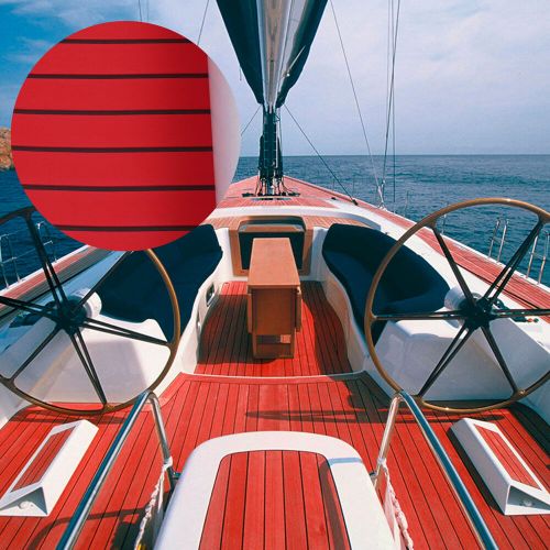Yacht Boat Flooring Mat Red Pad Marine EVA Foam Faux Teak Decking Sheet Sea Deck, US $44.86, image 9