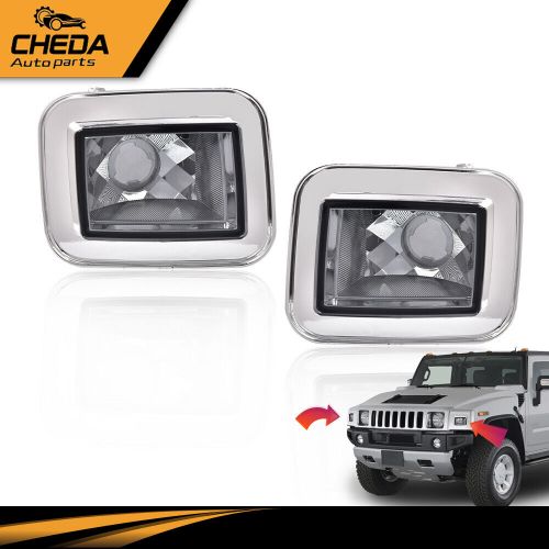 2Pc Front Clear Chrome Parking Signal Light Fit For 03-08 H2 Hummer 05-08 H2 SUT, US $15.37, image 4