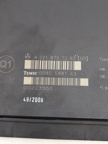 07-13 Mercedes W221 S550 S400 Rear Seat Control Unit Module 2218707293 OEM, US $43.20, image 4