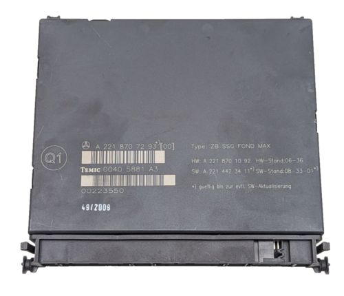 07-13 Mercedes W221 S550 S400 Rear Seat Control Unit Module 2218707293 OEM, US $43.20, image 8