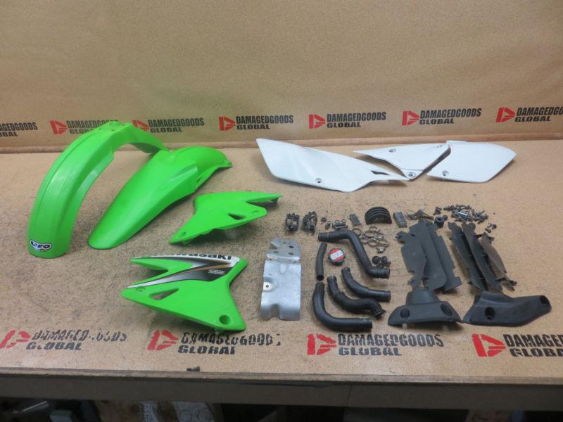 2003 03 klx400r klx 400r 400 klx400 plastics fenders shrouds side panel & bolts