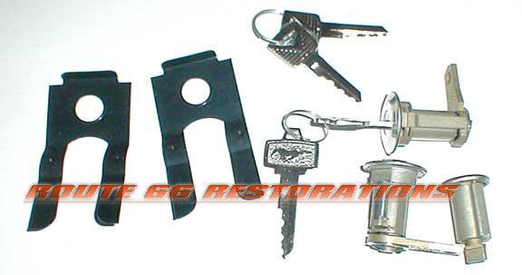 1965 66 ford mustang ignition door lock set pony keys new guaranteed 65 1966