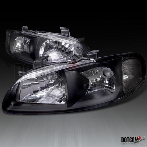 00-03 nissan sentra jdm black se-r gxe se ca headlights
