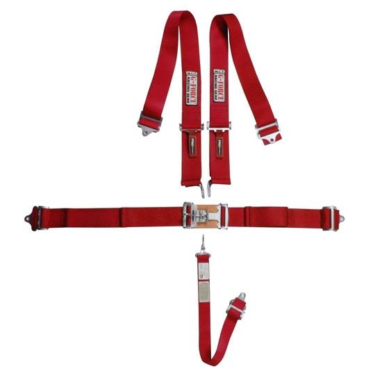 New g-force red latch & link shoulder harness racing seat belt kit