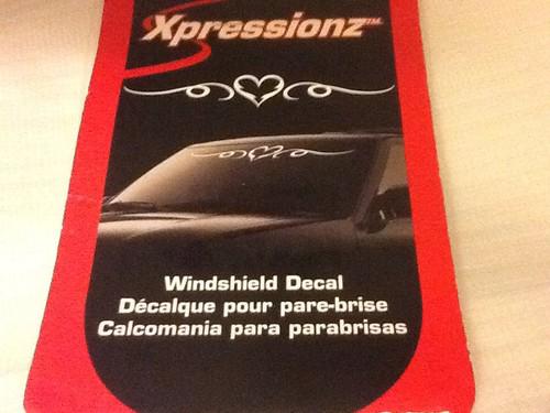 Car or truck windshield decal