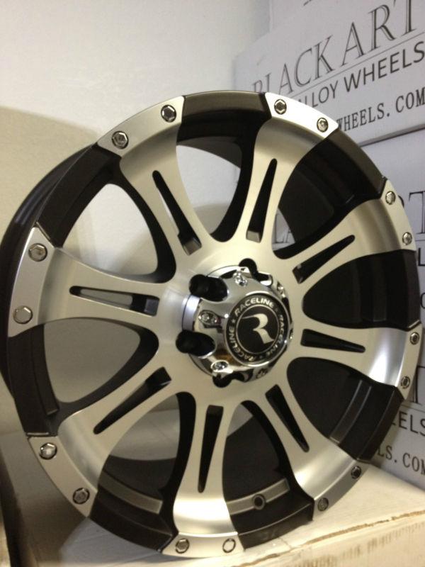 20 inch black raceline raptor 982 wheels rims toyota tundra sequoia 5x150  