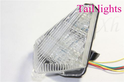 Led tail brake light turn signals fit yamaha yzf r1 yzfr1 yzf-r1 2007 2008 clear