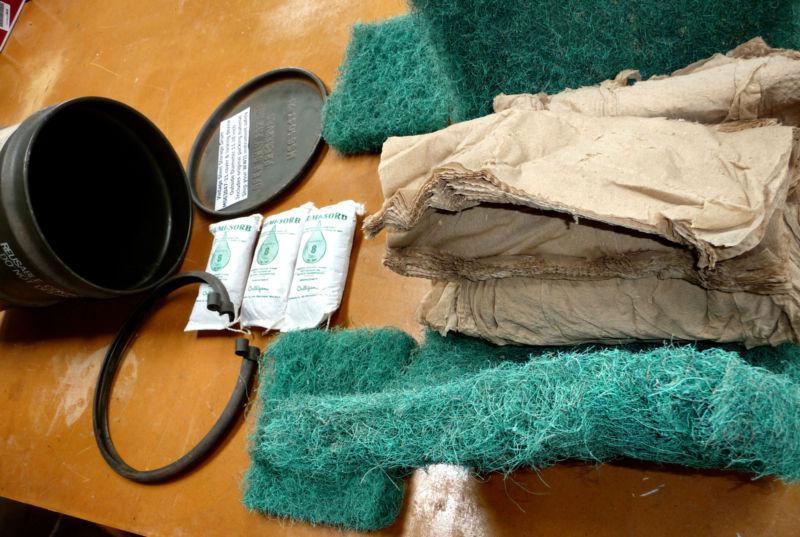 Steel Storage Drum w/Original Packing Material Vintage WWII Man Cave Collectable, US $45.00, image 6