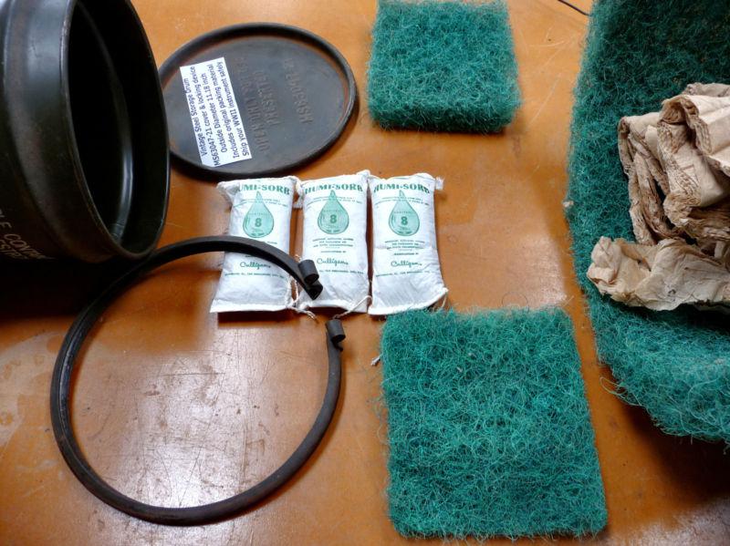 Steel Storage Drum w/Original Packing Material Vintage WWII Man Cave Collectable, US $45.00, image 9