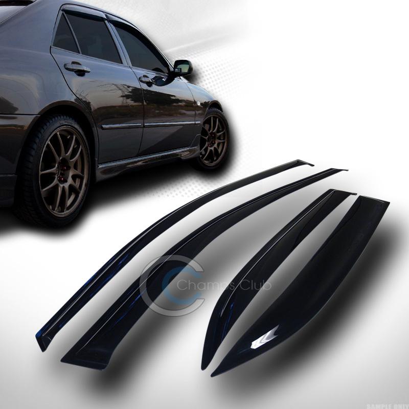Sun/rain guard smoke vent shade deflector window visors 4p v2 07-11 toyota camry