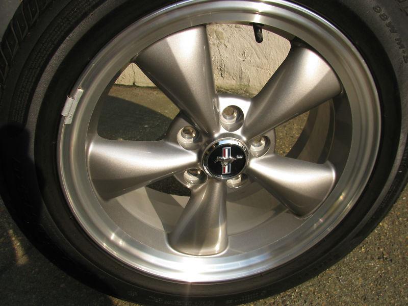 Mustang Bullit Torque Thrust OEM Wheels + Pirelli Tires 2005-2009, US $599.00, image 2