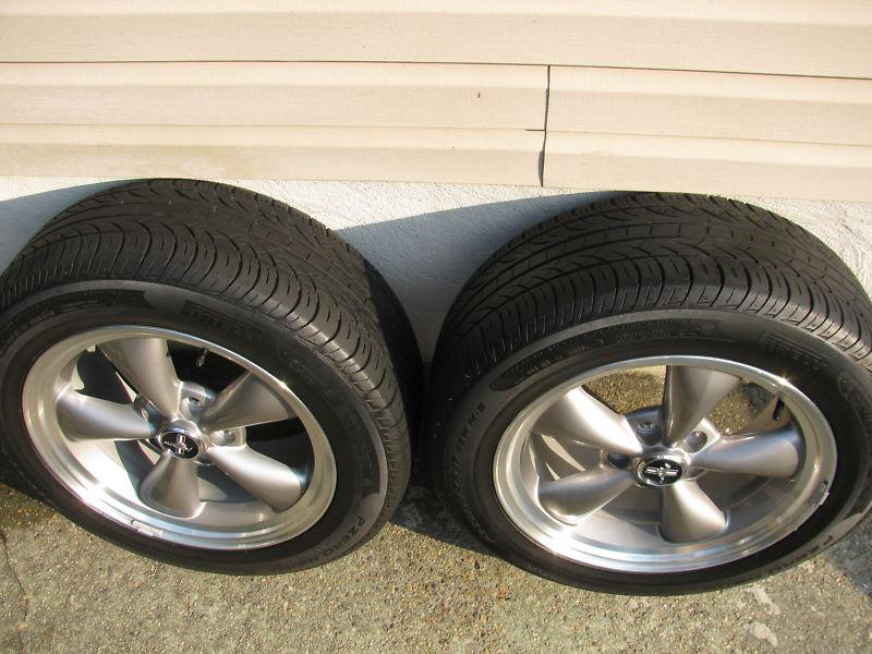 Mustang Bullit Torque Thrust OEM Wheels + Pirelli Tires 2005-2009, US $599.00, image 4