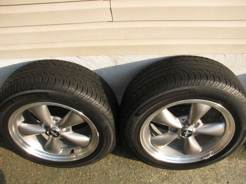 Mustang Bullit Torque Thrust OEM Wheels + Pirelli Tires 2005-2009, US $599.00, image 5