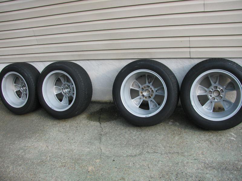 Mustang Bullit Torque Thrust OEM Wheels + Pirelli Tires 2005-2009, US $599.00, image 8