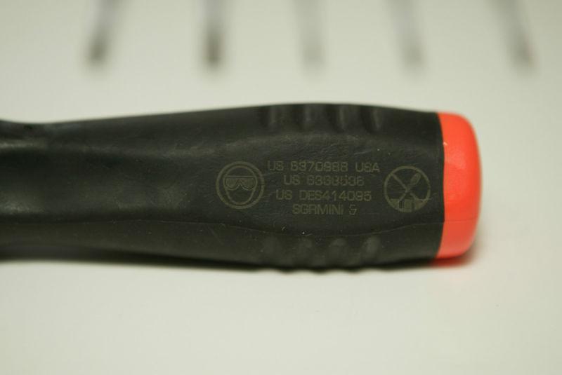 Snap-on Mini Ratcheting Screwdriver Set (6 tips) Orange SGRMINI C0710, US $65.00, image 8