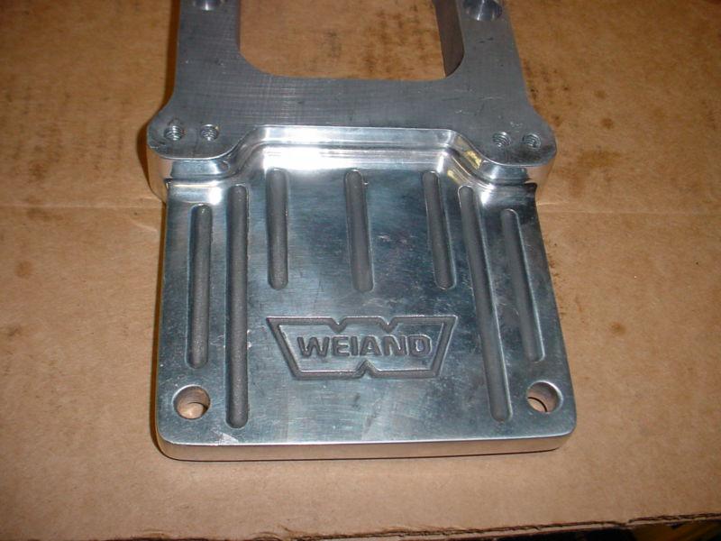 Sell WEIAND 671 671 871 BLOWER SUPERCHARGER POLISHED CARB ADAPTER FOR