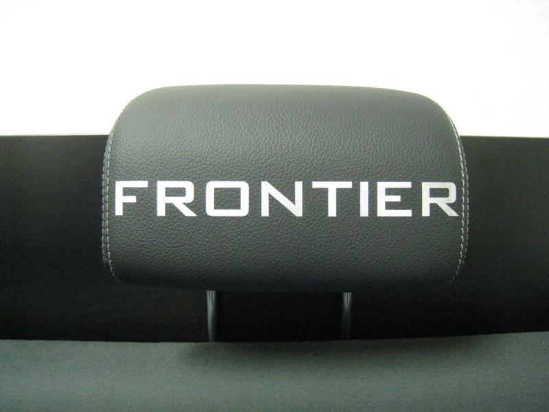 Headrest badge decal sticker nissan *frontier* 4-pcs