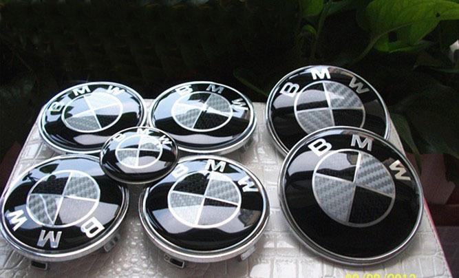 Car modified bmw logo black / silver 7 full