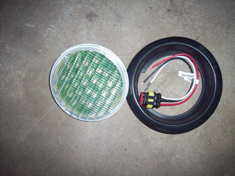 Truck lite round l.e.d reverse lights w/gromet &harness