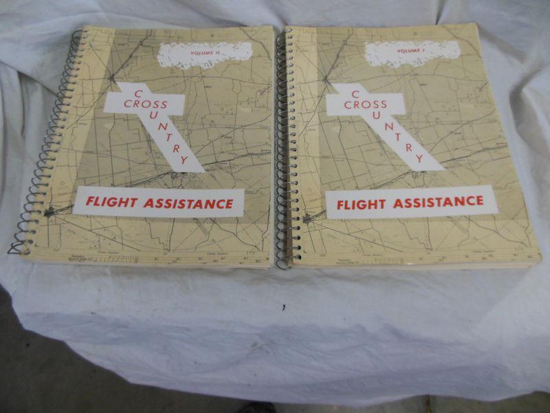 Cross country flight assistance volume 1 & 2 1958 flight problem solving 496 pgs
