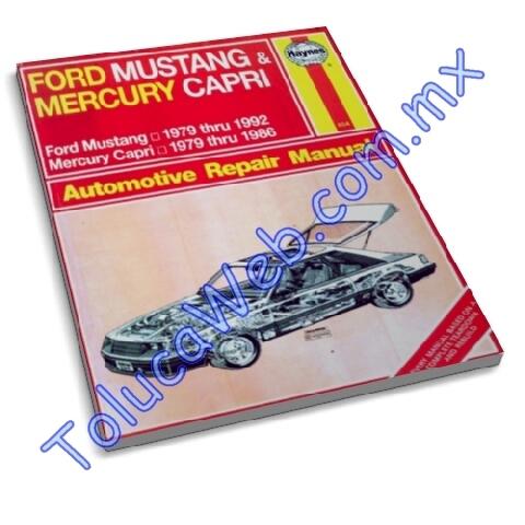 Ford mustang mercury capri manual repair service repair manual workshop 79-1992