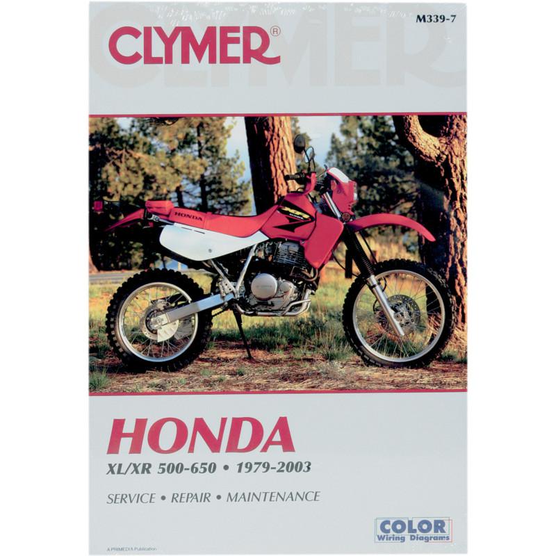 Clymer m339-8 repair service manual honda xl/xr 500-600 singles 1979-1990