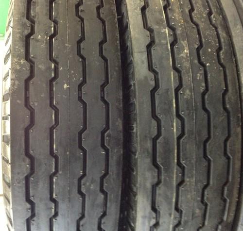 Two 8x14.5, 8-14.5 low boy, rv, camper, utility 14 ply tubeless trailer tires