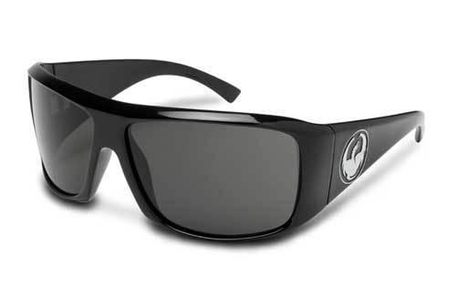 Dragon calavera sunglasses, jet frame/grey performance polarized lens