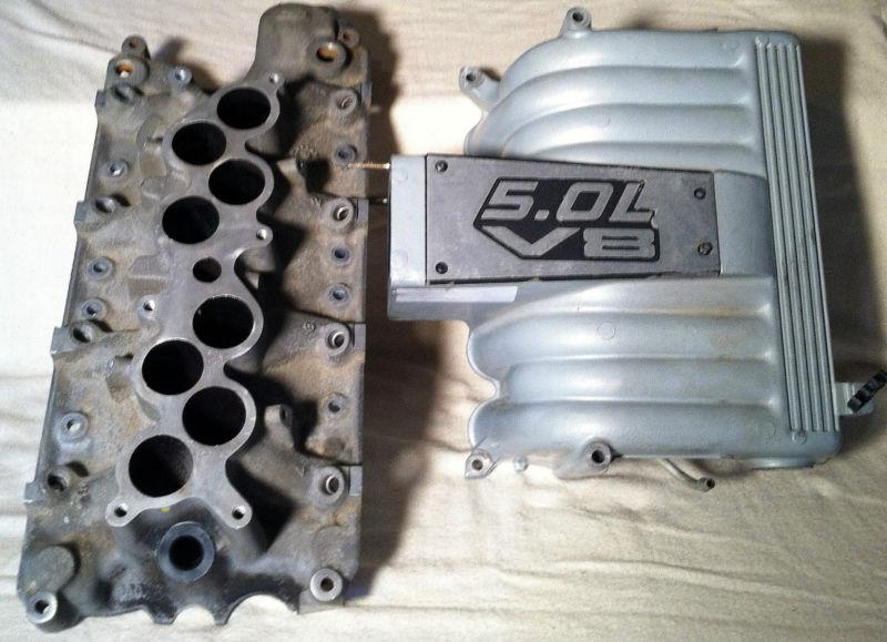 '97 ford explorer 302/5.0l v8 gt40 upper & lower intake manifold