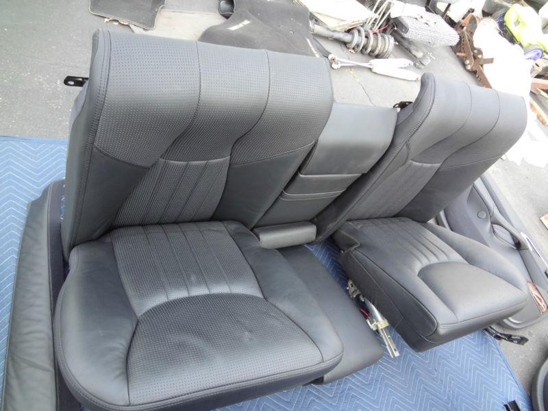 2005 MERCEDES S65 AMG SET SEATS REAR FRONT LEATHER BLACK & DOOR PANELS OEM, US $2,500.00, image 12