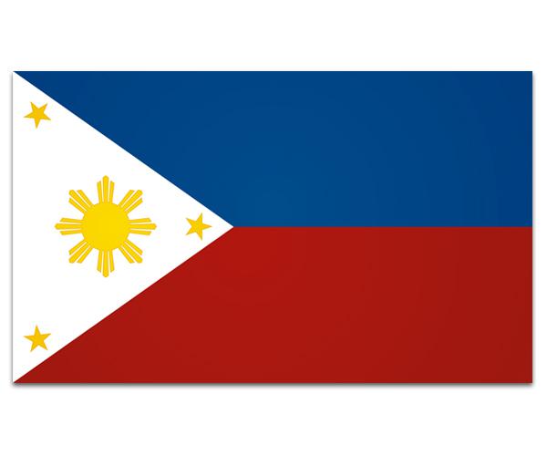 Philippines flag decal 5"x3" filipino vinyl car window bumper sticker zu1